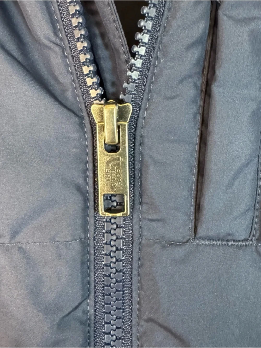 The North Face Navy Hooded Down Puffer Kids Jacket
